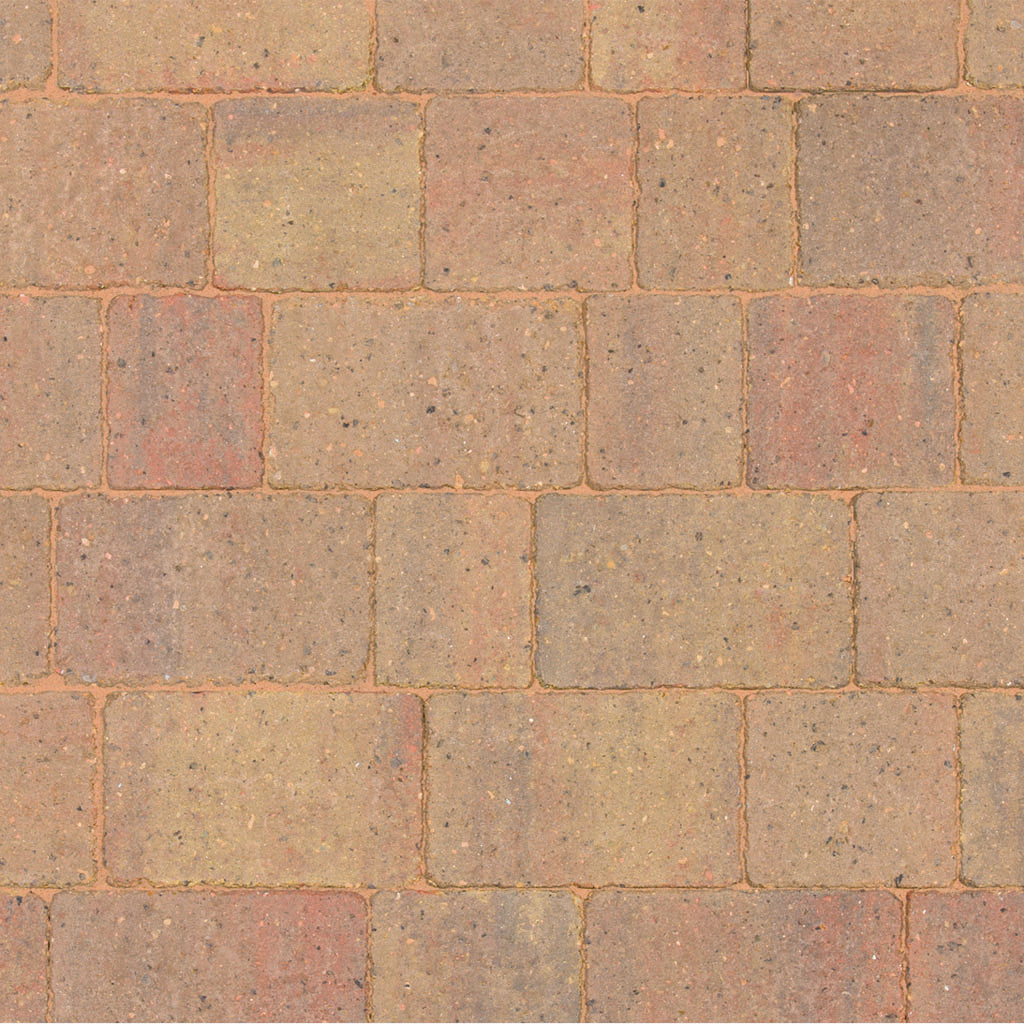 Alpha Trio Driveway Block Paving 60mm - Autumn Gold