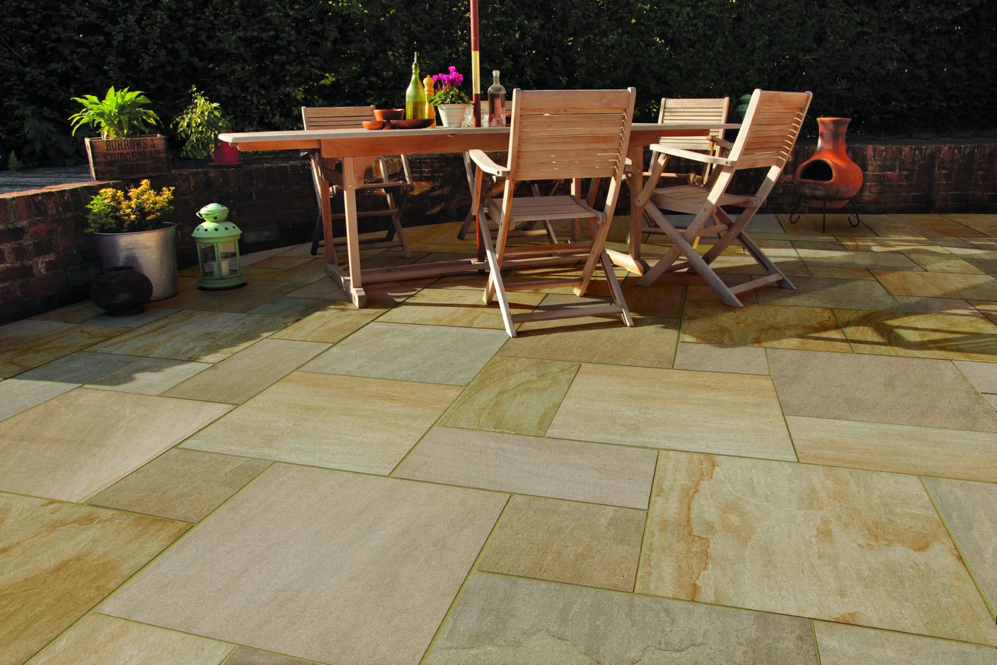 Eden Sandstone Porcelain, Autumn Blend, 20mm Patio Packs