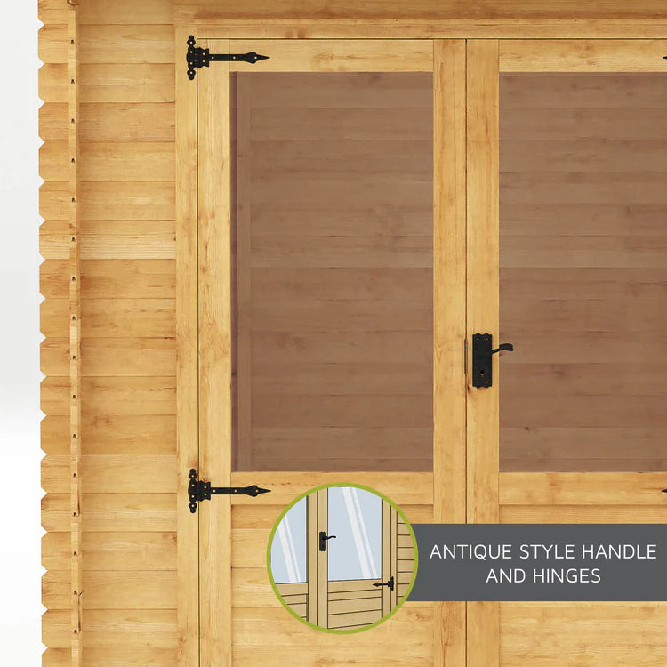 3.3m x 3m Log Cabin - 19mm