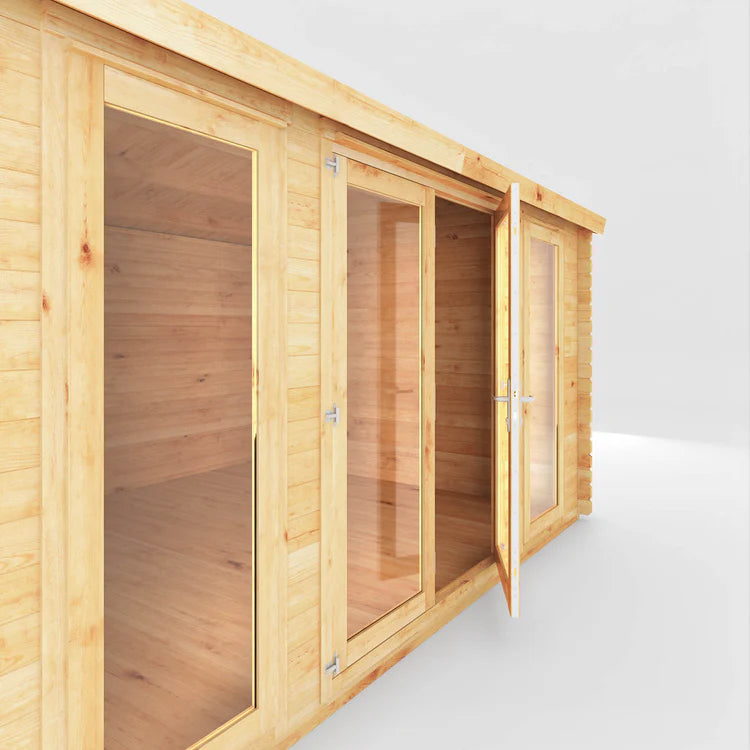 4.5m x 3.5m Home Office Studio Log Cabin