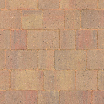 Alpha Trio Driveway Block Paving 60mm - Autumn Gold
