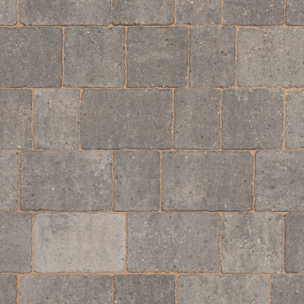 Brett Landscaping Alpha Trio Driveway Block Paving 60mm - Silver Haze