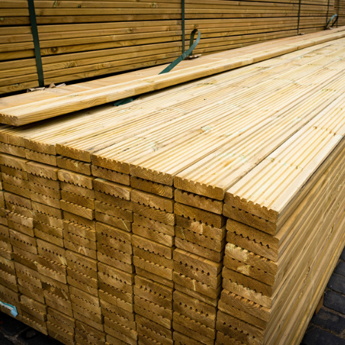 32x125 Treated Decking Board £2.25 per m