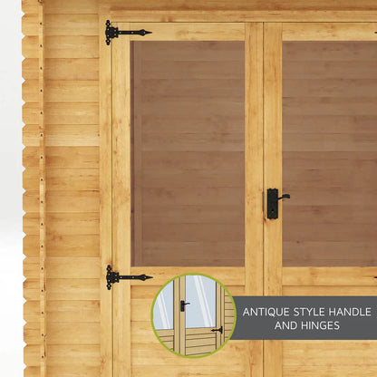 3.3m x 3m Log Cabin - 19mm