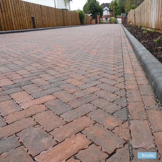Omega Flow Permeable Driveway Block Paving - Brindle