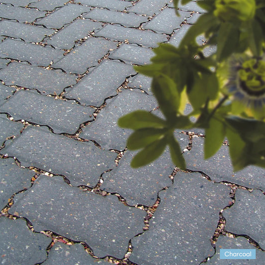 Omega Flow Permeable Driveway Block Paving - Charcoal