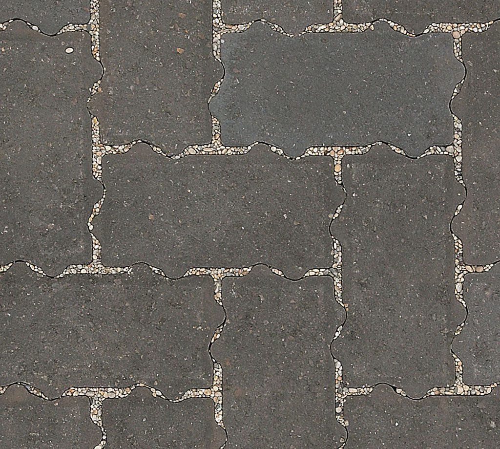 Omega Flow Permeable Driveway Block Paving - Charcoal