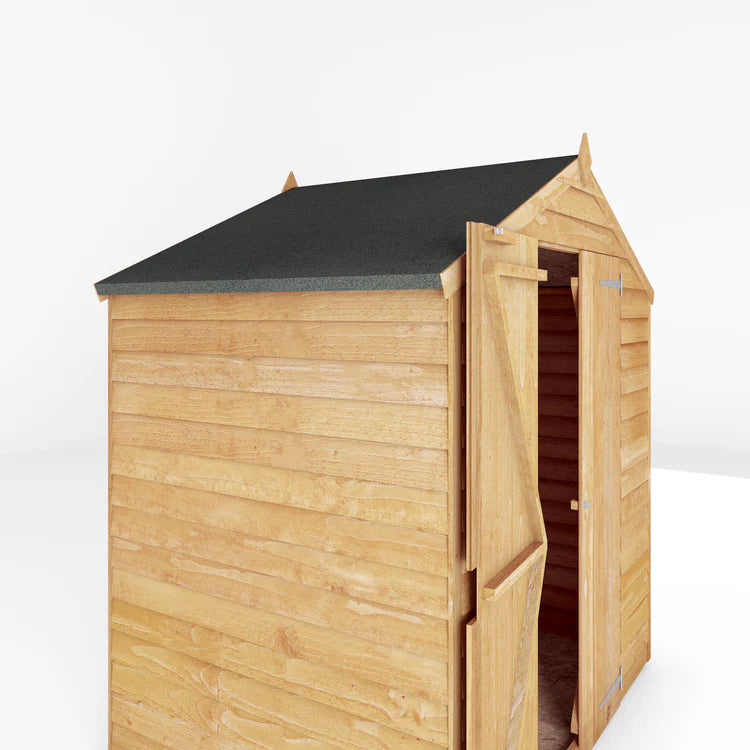 4 x 6 - Overlap Apex - Double Door - Windowless