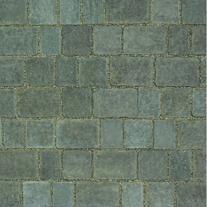 Alpha Flow Block Paving, Charcoal 80mm Rectangular Squares