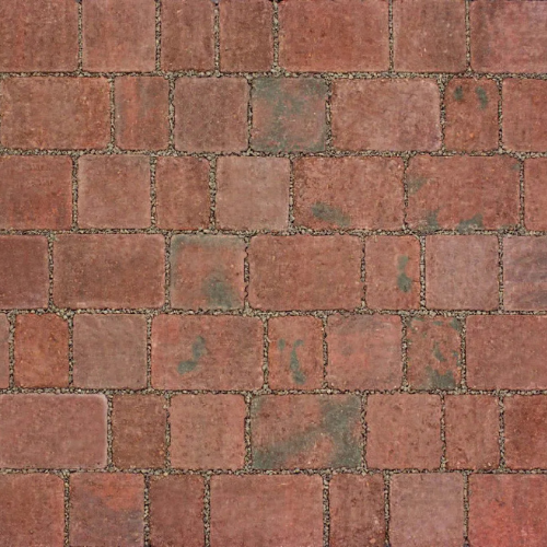 Alpha Flow Block Paving, Brindle 60mm Rectangular Squares