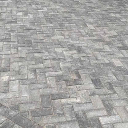 Brett Omega Driveway Block Paving - Silver Haze