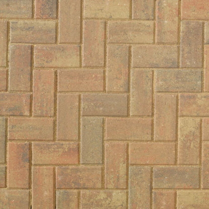 Brett Omega Driveway Block Paving - Autumn Gold